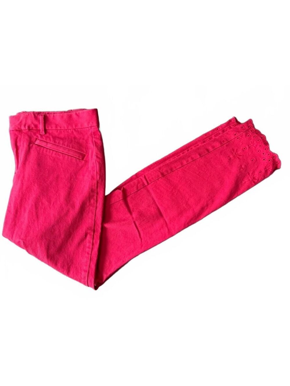 Gap Women's Casual Pants Ankle Skinny Size 8 Tall Eyelet Casual Coquette Cottage